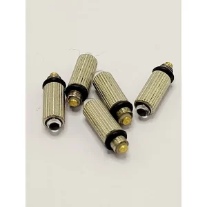 Kit 5 Lâmpadas L227 Laringoscópio Infantil Lâminas 0, 00, 01 Branco Frio Led 3v